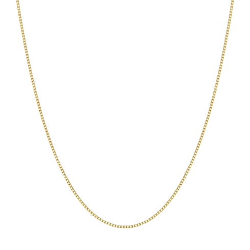 Gold Box Chain Necklace